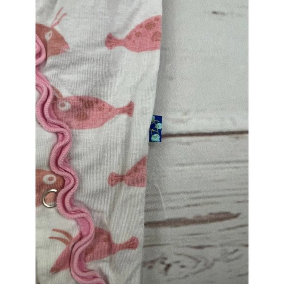 Kickee Pants Fish Pajamas 3-6 Months - Picture 2 of 4